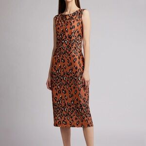 Rachel Comey Medina Leopard Midi Dress Size XS